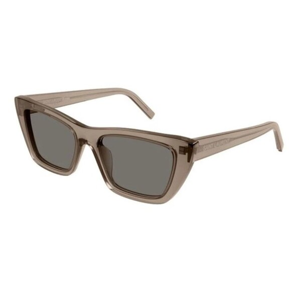 NEW SAINT LAURENT SL276 MICA 043 WOMEN BROWN SQUARE SL 276 MICA 043 SUNGLASSES - Picture 1 of 5